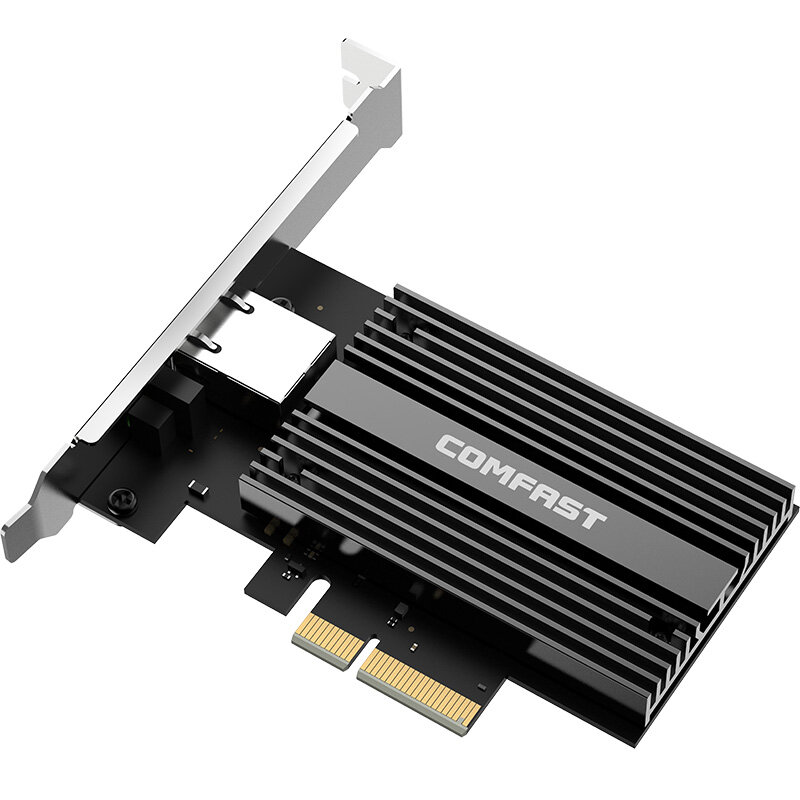 CF-P100 V2 10Gb PCI-E بطاقة الشبكة AQC107 شرائح 2.5G/5G/10G PCIE-X4 محول الشبكة نقل سريع دونجل ويندوز لينكس