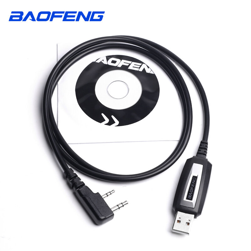 OPPXUN USB البرمجة كابل و البرمجيات CD ل Baofeng اسلكية تخاطب UV-5R Serise BF-888S كينوود Wouxun اكسسوارات كيت