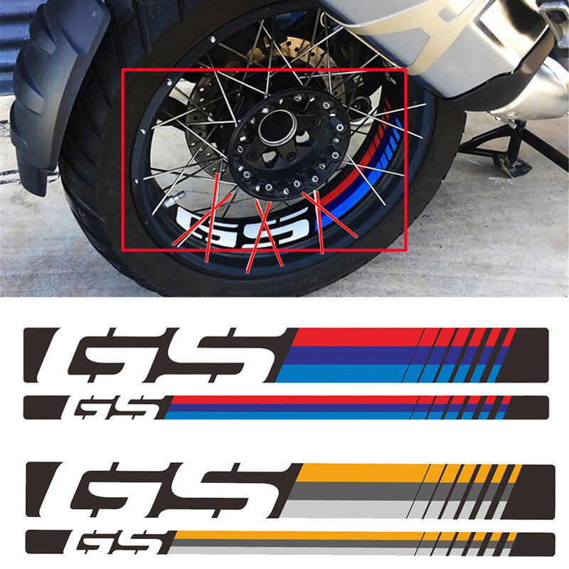عجلة دراجة نارية عاكس غطاء لصائق لسيارات BMW R1200GS مغامرة 2006-2018 R1250GS Adv 2019 ريم الديكور