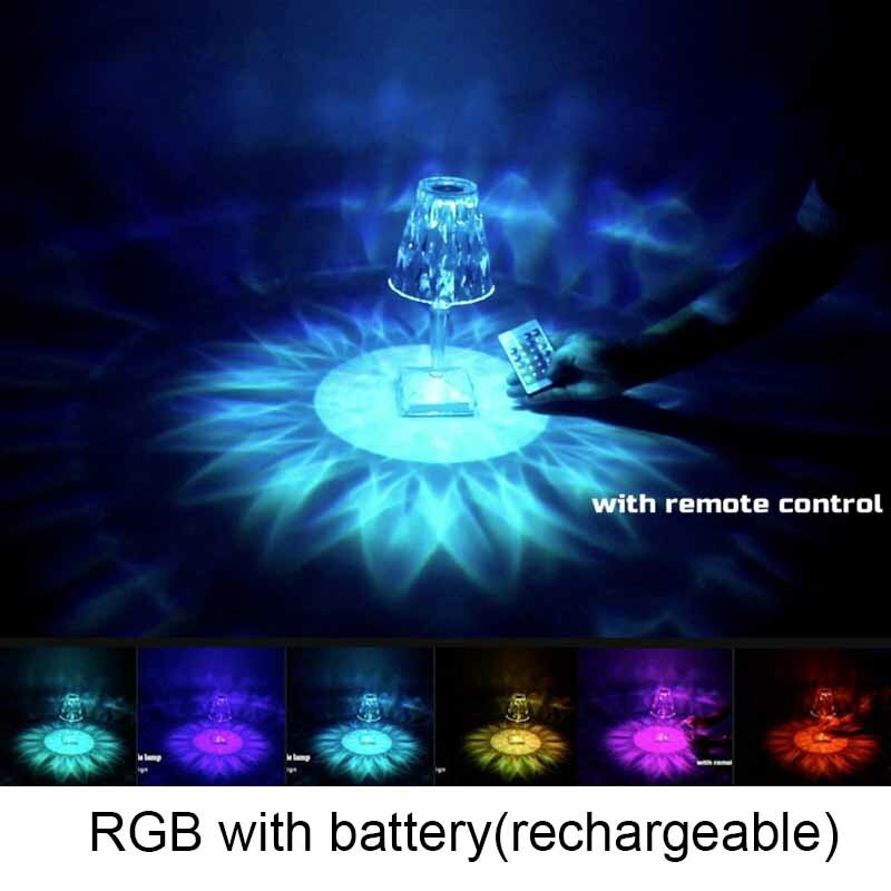 RGB الايطالية Kartell بطارية اللمس الاستشعار لمبة مكتب USB مصباح بار ديكور مطعم الجدول مصباح رومانسية ليلة ضوء مصابيح بجانب السرير