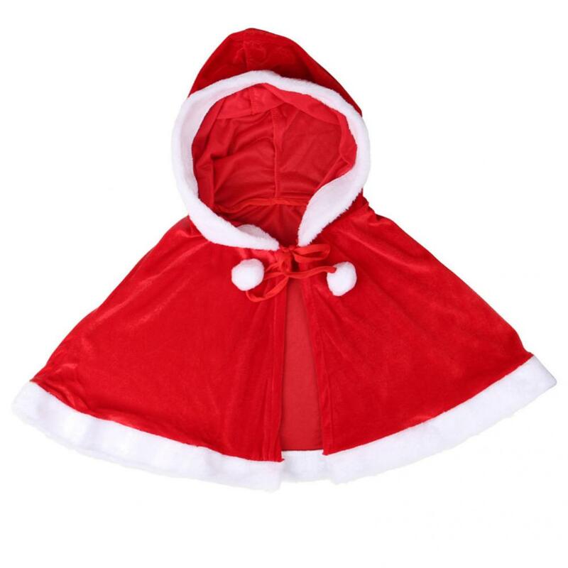 سانتا كلوز الرأس مقنعين المرقعة للجنسين قصيرة القوس عيد الميلاد عباءة ملابس عيد الميلاد