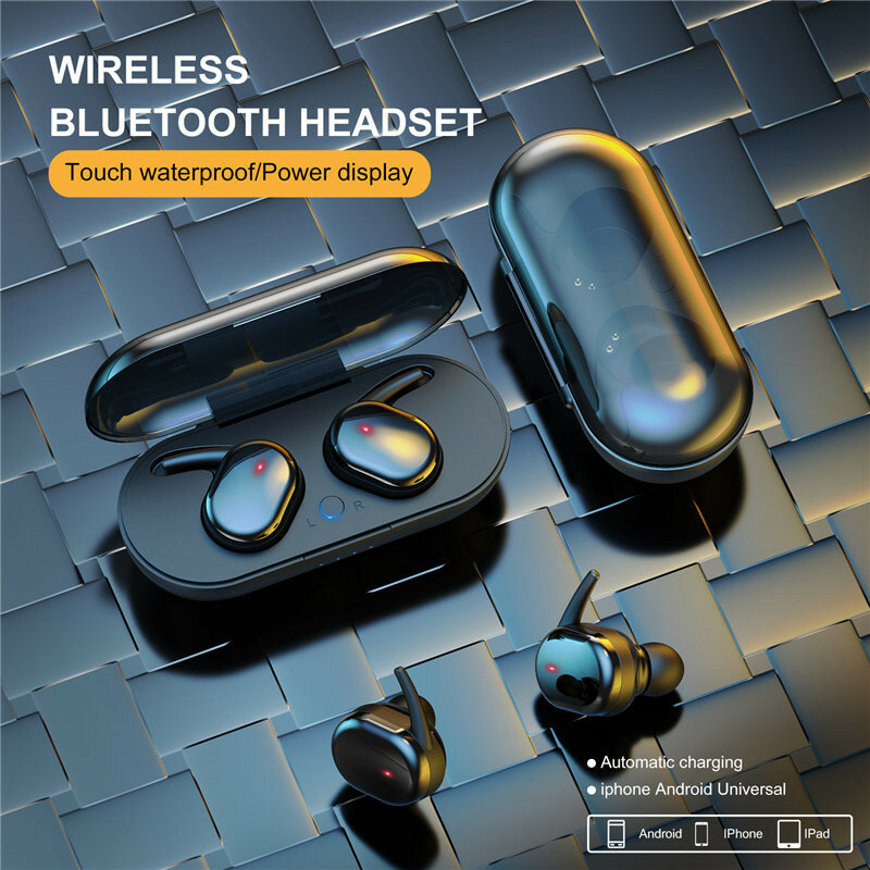Y30 TWS إلغاء الضوضاء سماعة في الأذن سماعة الألعاب سماعة لاسلكية تعمل بالبلوتوث 5.0 سماعات الصوت سماعة لجميع الهواتف الذكية