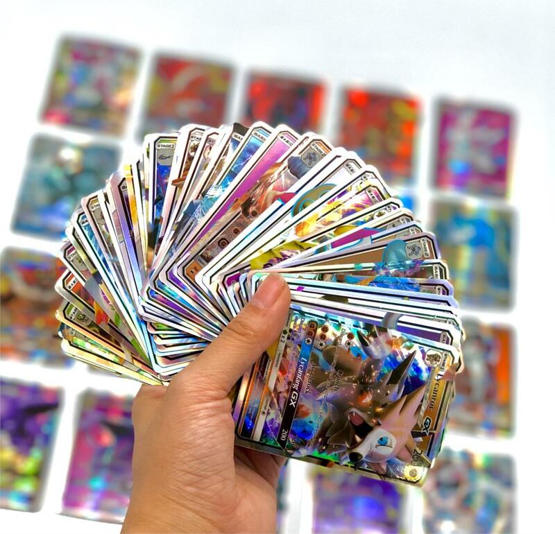 300 قطعة الإنجليزية GX Vmax مشرقة تاكارا تومي بوكيمون بطاقات الإنجليزية لعبة معركة كارت 200 قطعة أوراق للعب ألعاب أطفال التداول