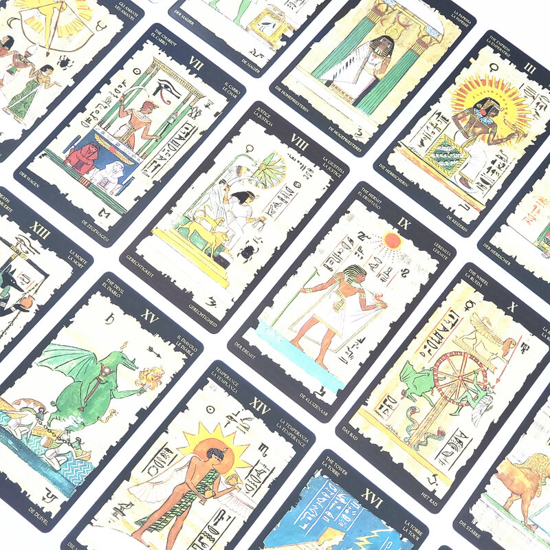 جديد المصرية التارو بطاقات مضحك أوراكل لوح ظهر المركب لعبة 78 بطاقات للأطفال لعبة الأسرة