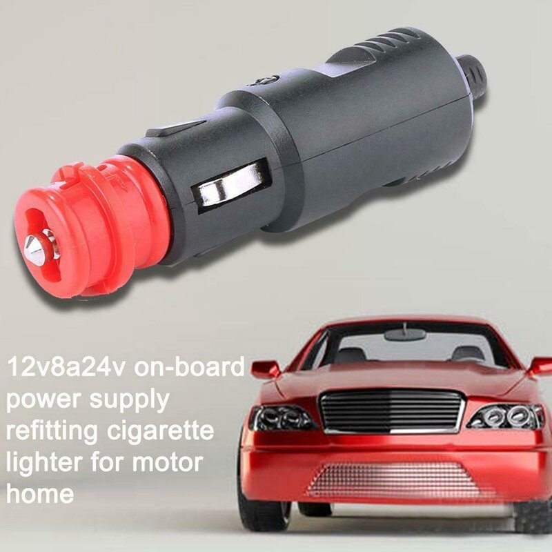 ولاعة سجائر عالمية للسيارة ، 12 فولت-24 فولت ، محول قابس ذكر ، توصيل سريع