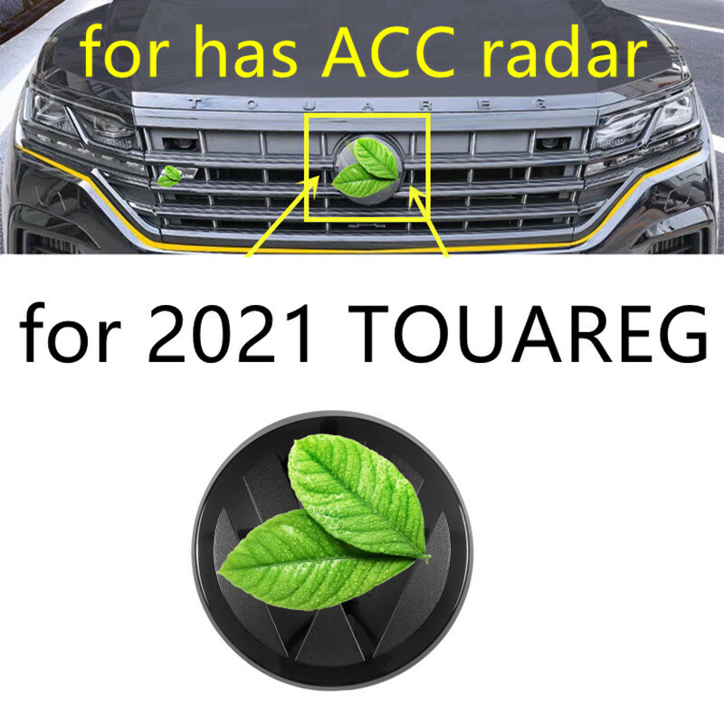 لا تؤثر على وظيفة ACC الرادار تشغيل شعار سيارة مسطحة الخلفية والأمامية مناسبة ل 2021 طوارق