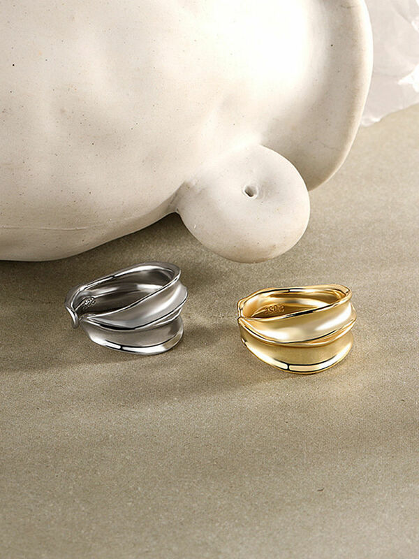 خاتم بناتي من الفضة الإسترليني 925 من S'STEEL هدايا للسيدات مصمم بشكل جمالي مصنوع يدويًا لحفلات بوهو الكورية مفتوح 2021 مجوهرات رائعة