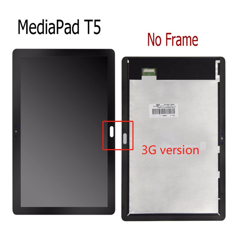 10.1 "الأصلي Lcd لهواوي MediaPad T5 AGS2-L09 AGS2-W09 AGS2-L03 AGS2-W19 LCD عرض تعمل باللمس الجمعية محول الأرقام