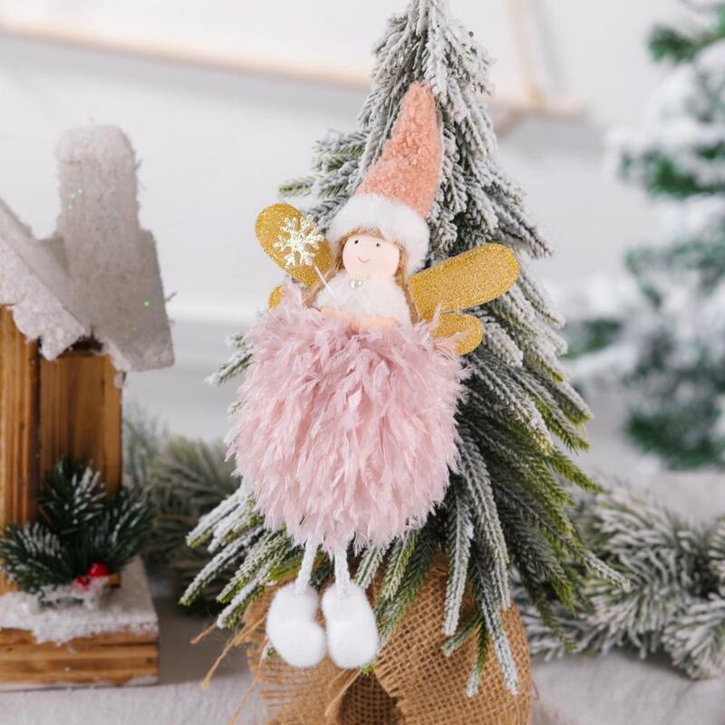 أفخم الملاك دمية معلقة لطيف النسيج تعليق شجرة الكريسماس الديكور لقضاء عطلة الإبداعية الحلي زينة عيد الميلاد