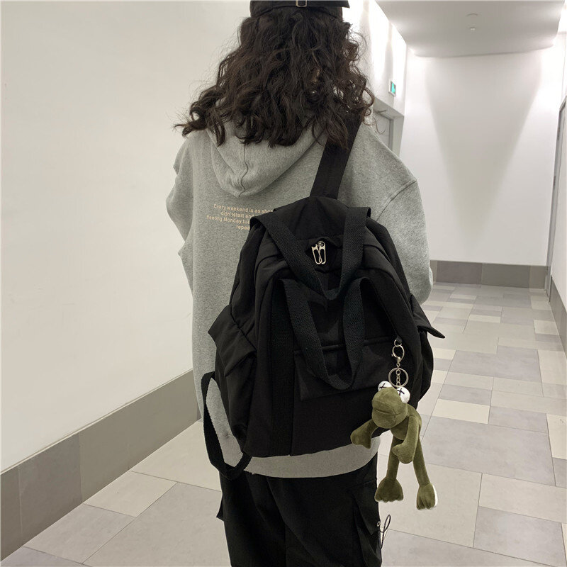 حقيبة مدرسية الإناث Ins نمط الكورية كلية حقيبة ظهر الطالب المدرسة الثانوية موري موضة متعددة الأغراض عالية السعة السفر قماش