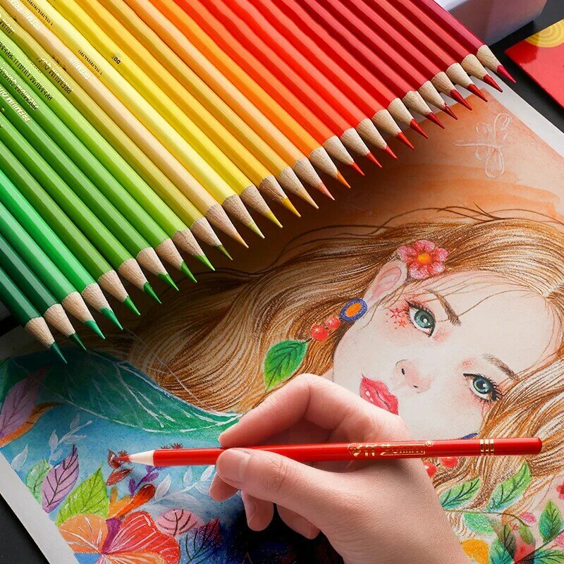 أقلام رسم زيتية 48/72/120/160 لون ألوان مائية احترافية أقلام تلوين 