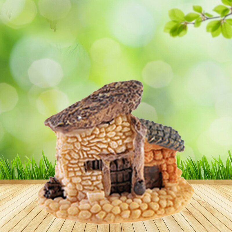 الاصطناعي مصغرة مصغرة الراتنج منزل الحرفية زخرفة للديكور المنزل مجسم لمنزل صغير لتقوم بها بنفسك لطيف منزل صغير الراتنج مصغرة