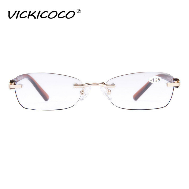Vintage بدون شفة نظارات للقراءة للنساء الرجال خفيفة الربيع المفصلي القراء الكلاسيكية أنيقة الفني نظارات UV400