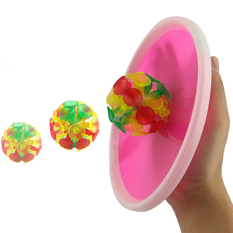 4 قطعة لعبة الكرة الإبداعية التفاعلية متعدد الألوان لعبة حفلة اللعب شفط لعبة شفط كأس الكرة لفتاة الاطفال