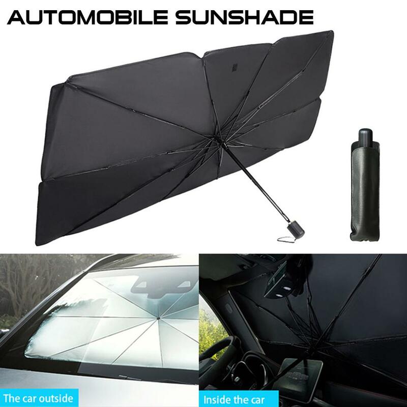 125 سنتيمتر 145 سنتيمتر طوي زجاج سيارة الشمس الظل مظلة سيارة UV غطاء ظلة العزل الحراري نافذة أمامية الحماية الداخلية