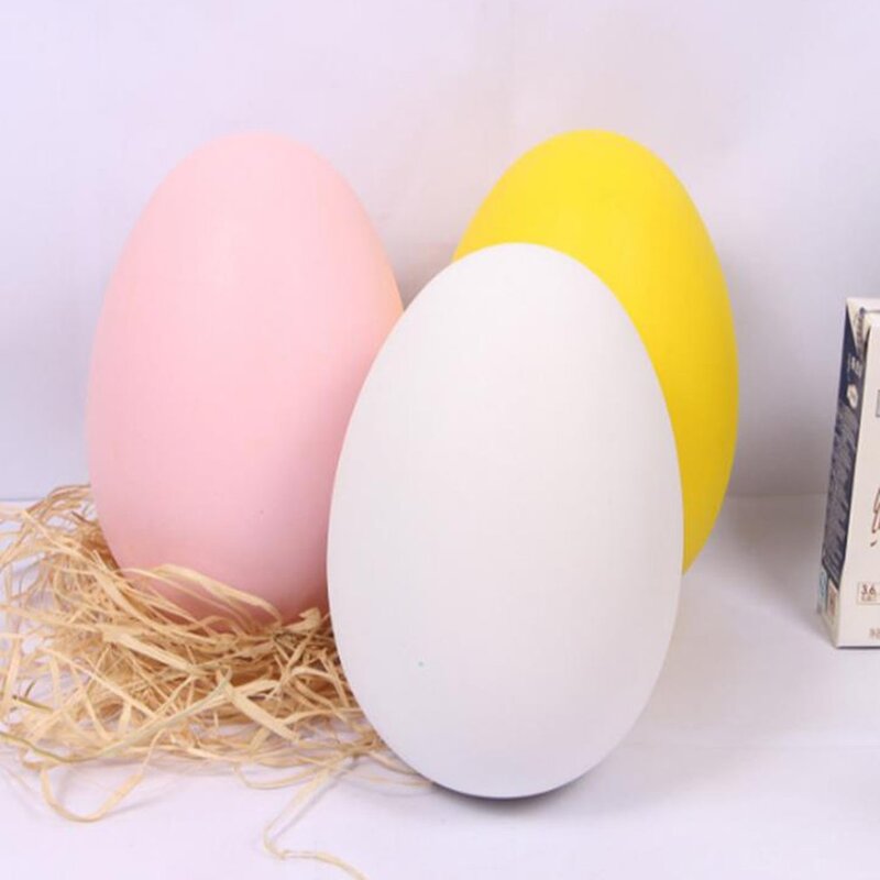 12 قطعة 4*6 سنتيمتر بيض عيد القيامة المفتوحة البلاستيك قشر البيض ديكور حفلات Diy بها بنفسك الهدايا الإبداعية عيد الفصح هدية لون عشوائي