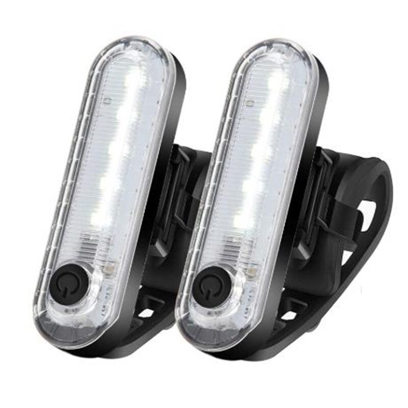 2 قطعة السوبر مشرق الدراجة الذيل ضوء USB قابلة للشحن ، تسليط الضوء على المصابيح الخلفية دراجة مقاوم للماء اكسسوارات أضواء تحذير