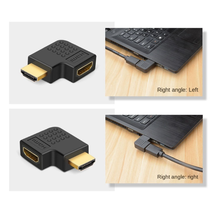 HDMI-متوافق محول ذكر إلى أنثى 90 270 درجة يمين يسار محول conttador ل PS4 Projetor HDTV شاشة لاب توب قطعة #4