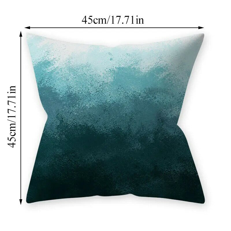 1 قطعة غطاء الوسادة الموضة رمي وسادة يغطي منزلك الديكور Pillow 45x45 سنتيمتر السرير الوسائد الزخرفية ل أريكة الأزرق