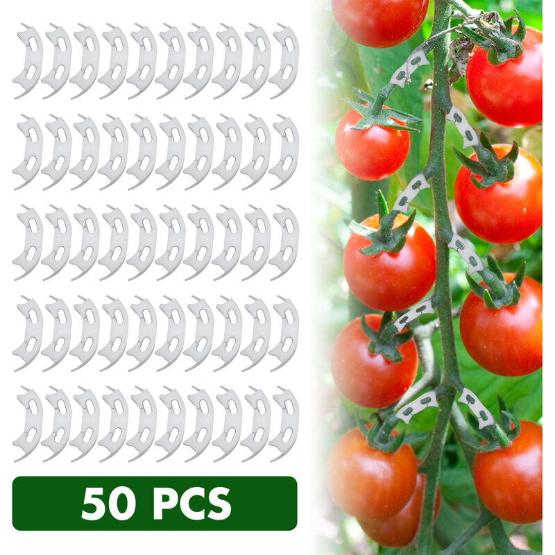 100 قطعة من مشابك ثني النباتات طماطم متفرعة مضادة للانحناء تثبيت حديقة فاكه كرمة تربط نبات داعم ينبع تنمو بشكل مستقيم