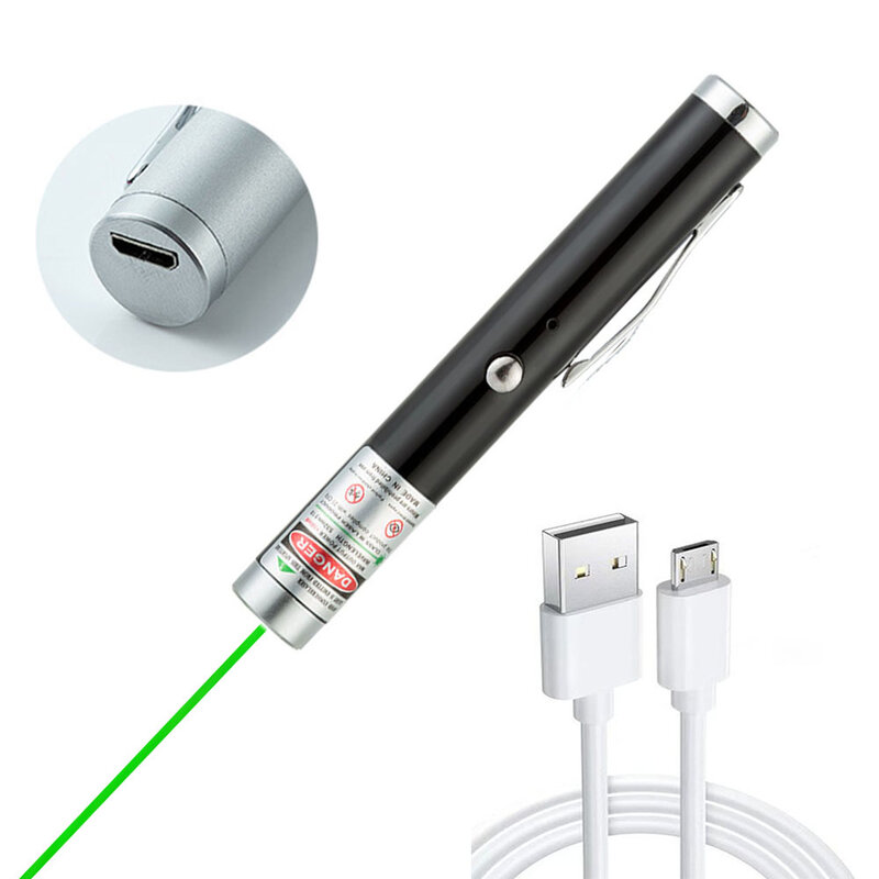 عالية الطاقة USB أخضر أحمر مؤشر ليزر 711 5MW 532 نانومتر خط مستمر الأخضر نقطة مؤشر ليزر الصيد الأخضر البصر بالليزر