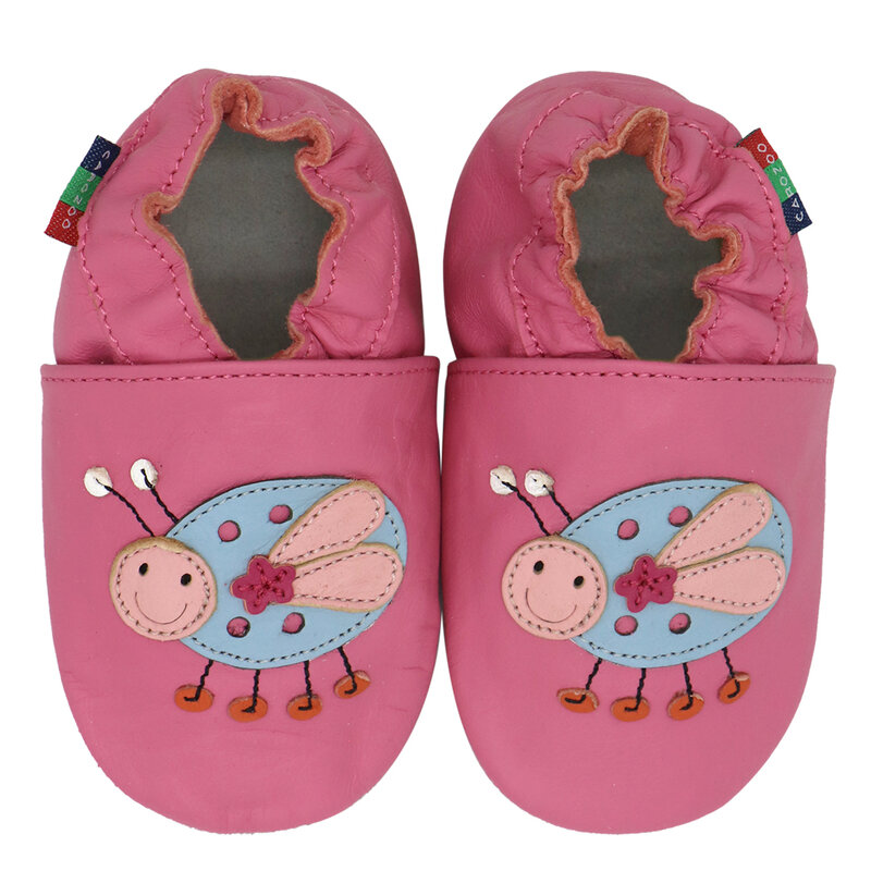 كاروزو جديد جلد الغنم أحذية أطفال مع نعل مرن من الجلد حذاء طفل رضيع النعال تصل إلى 4 سنوات الوليد