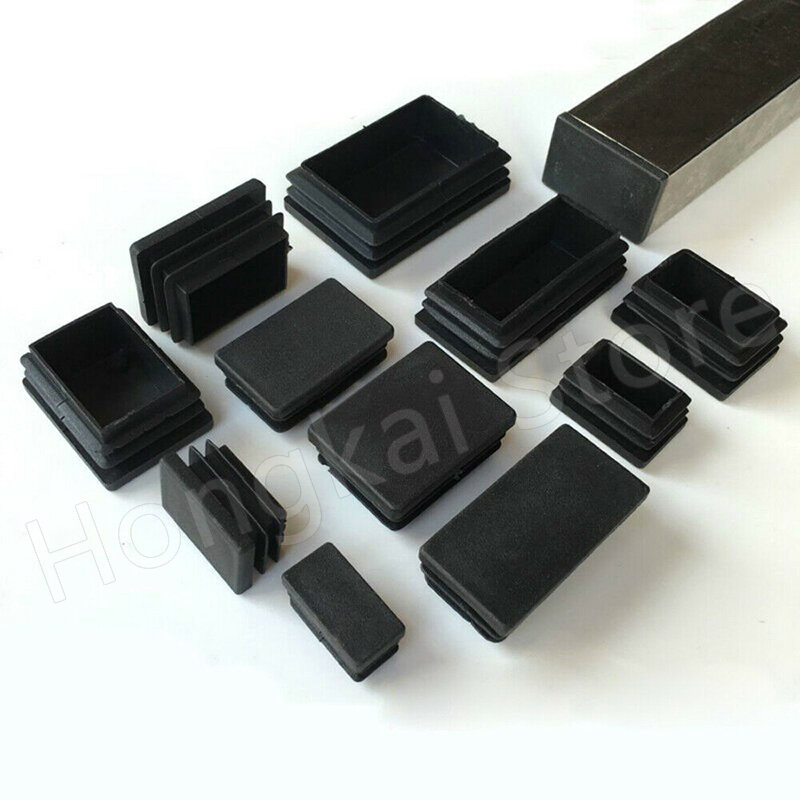 10 قطعة أسود بولي ايثيلين البلاستيك مستطيلة التوصيل 10x20mm ~ 60x100 مللي متر البلاستيك وسادة ختم المكونات المقاوم للصدأ التوصيل