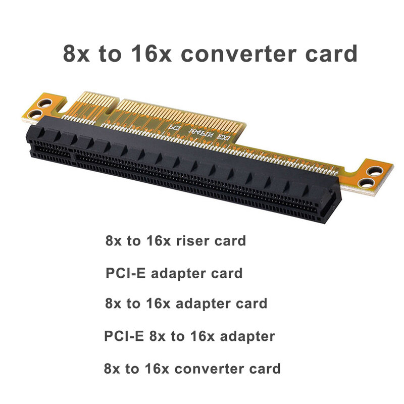 2021 جديد PCI Express Riser Card x8 إلى x16 محول فتحة اليسار لخوادم 1U