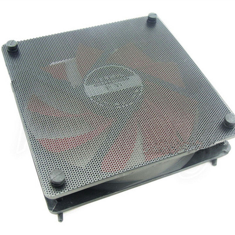 5 قطعة/الوحدة 120 مللي متر Cuttable الأسود بولي كلوريد الفينيل الكمبيوتر مروحة الغبار تصفية الغبار كيس شبكة الكمبيوتر