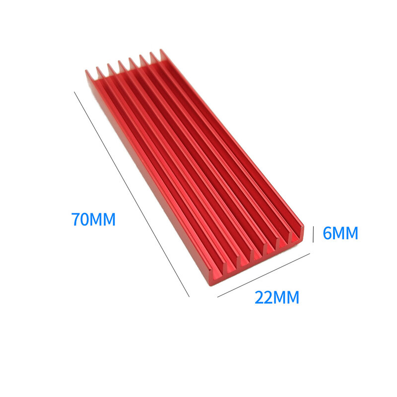 سماكة 3 مللي متر 6 مللي متر التبريد بالوعة الحرارة منصات الحرارية تبديد الحرارة المبرد ل M.2 NGFF SATA PCI-E NVME m2 SSD المبرد
