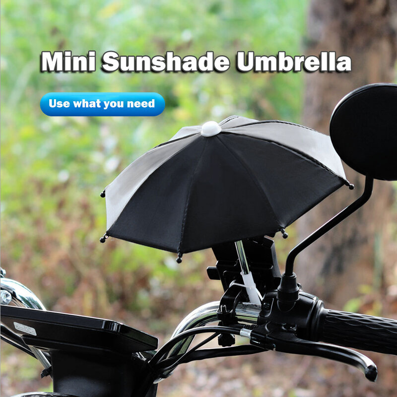 حامل هاتف محمول دراجة مظلة المحمولة مقاوم للماء شمسية صغيرة مقاوم للماء المضادة للنفاذية لعبة مظلة مع موقف