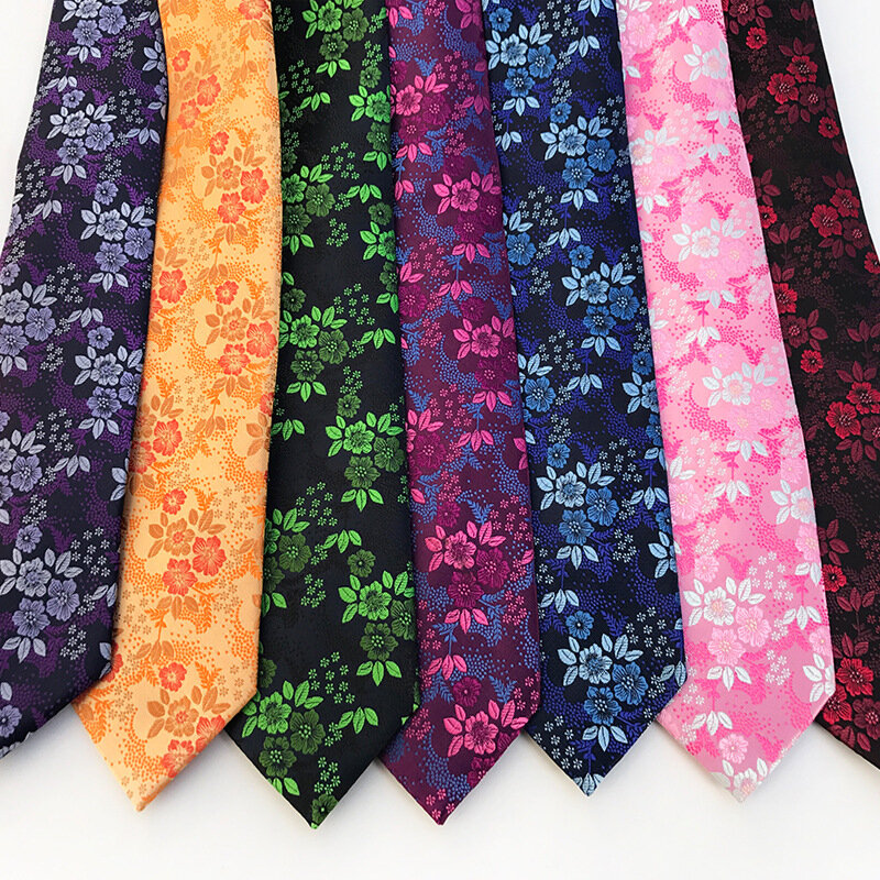 Vintage Style Men's Tie Purple with Gray Floral Jacquard Necktie Wedding Cravate Male Accessory Birthday Present Gift Bowtie