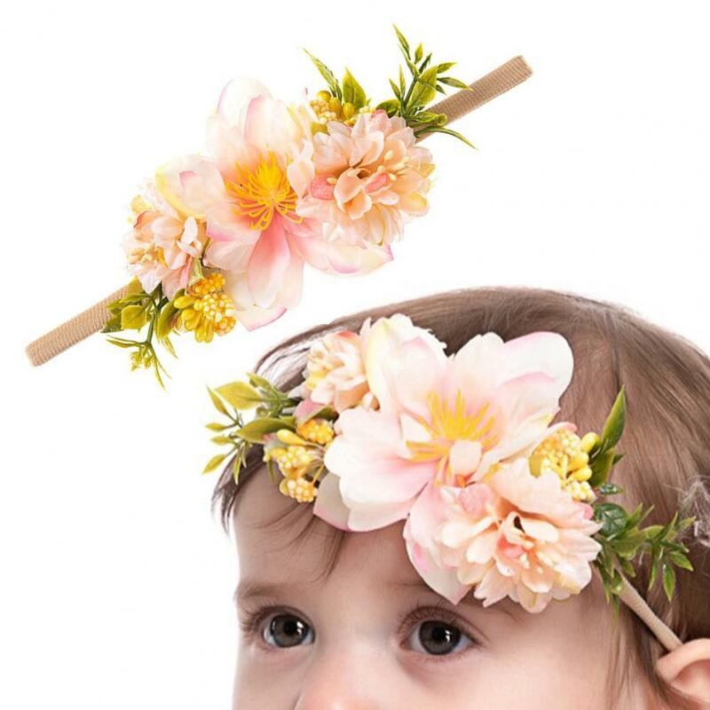 طفل هيرباند البلد نمط تنفس زهرة الورد الإبداعية الحلو الطفل عقال للأطفال