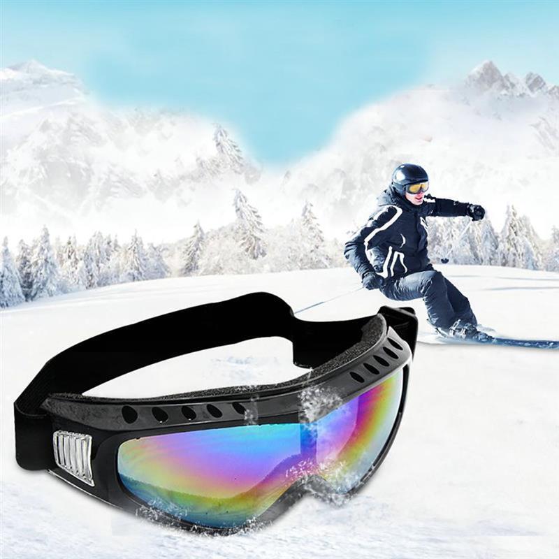 1 قطعة الشتاء يندبروف التزلج نظارات نظارات الرياضة في الهواء الطلق تزلج نظارات UV400 الغبار قابل للتعديل موتو الدراجات النظارات الشمسية