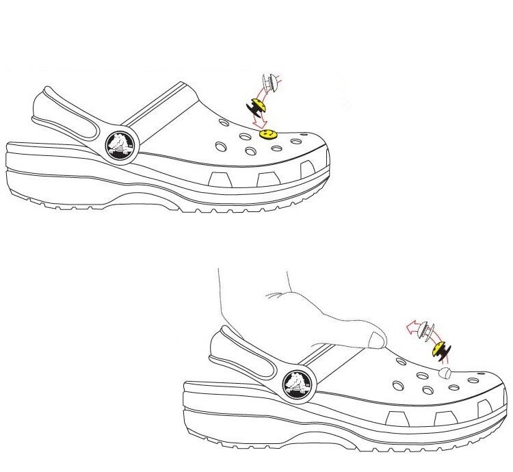1 قطعة الأحذية السحر الاكسسوارات الإبداعية الكرتون الربيع الأحذية الزينة البلاستيكية Croc jibz مشبك للأطفال الكبار الأساور الأساور