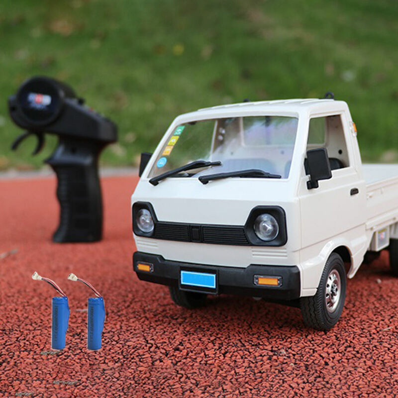 RC سيارة WPL D12 صغيرة مركبة يتم التحكم بها عن بُعد 1/16 شاحنة 4WD الكهربائية هواية لعبة للأطفال الكبار مع بطاريات محاكاة RC سيارة شاحنة صغيرة فان