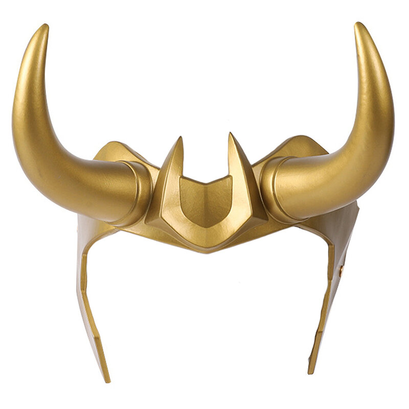 Loki Crown Horns Cosplay Headgear Helmet Ring Superhero Props Adult Headwear PVC Halloween Party Prop