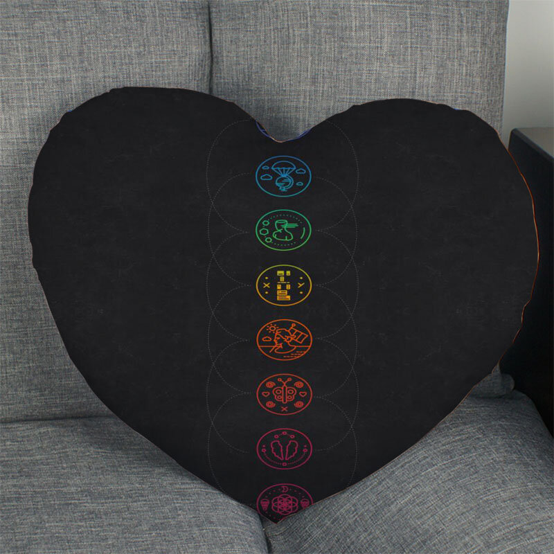 رائجة البيع Coldplay الفرقة كيس وسادة على شكل قلب سستة غطاء وسادة الساتان لينة لا تتلاشى أكياسها المنسوجات المنزلية الزخرفية