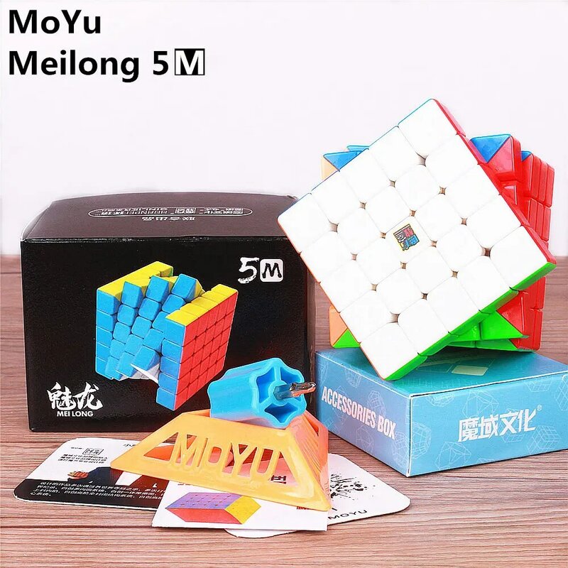 MoYu Meilong م 3x3x3 4x4x4 5x5x5 3 متر 4 متر 5 متر المغناطيسي ماجيك سرعة مكعب ستيكيرينغ مكعب الفصول الدراسية مغناطيس لغز مكعبات اللعب