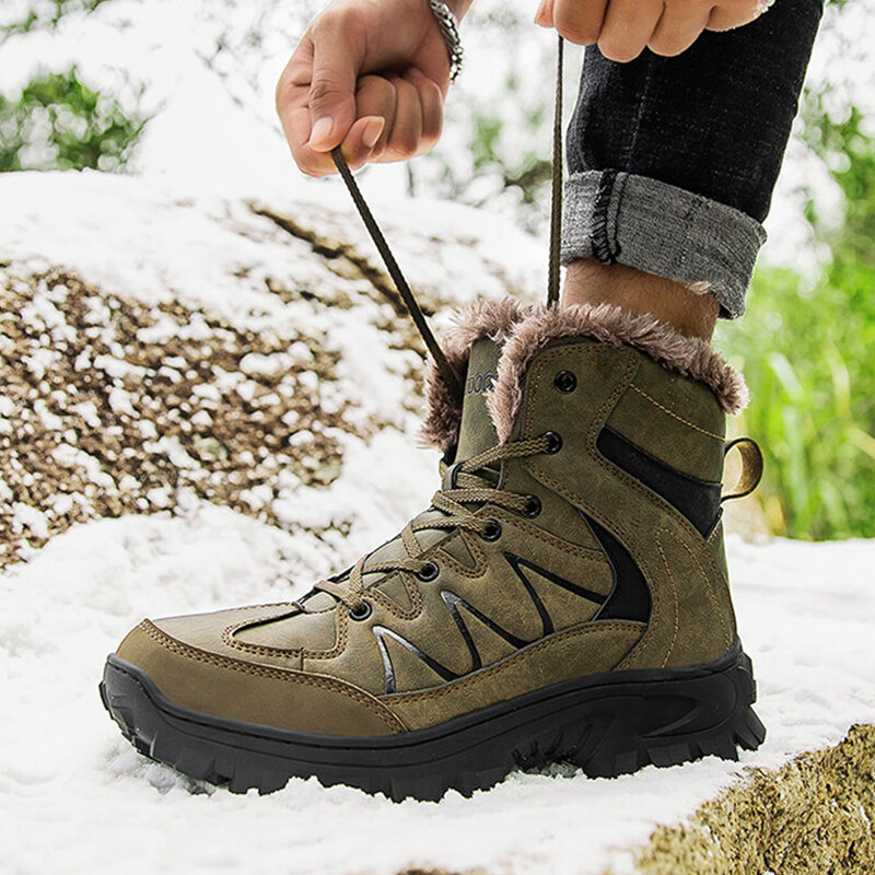 الخريف الشتاء الرجال الثلوج الأحذية الدفء أدوات تخييم للسفر أحذية التنزه الرجال النساء تسلق الجبال أحذية كبيرة الحجم 40-48