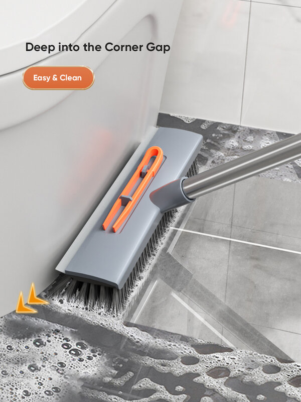 Joybos تجمع فرشاة تنظيف ضغط ممسحة متعددة الوظائف طويلة مقبض تنظيف أداة للحمام المرحاض زجاج النافذة ممسحة الكلمة JX80