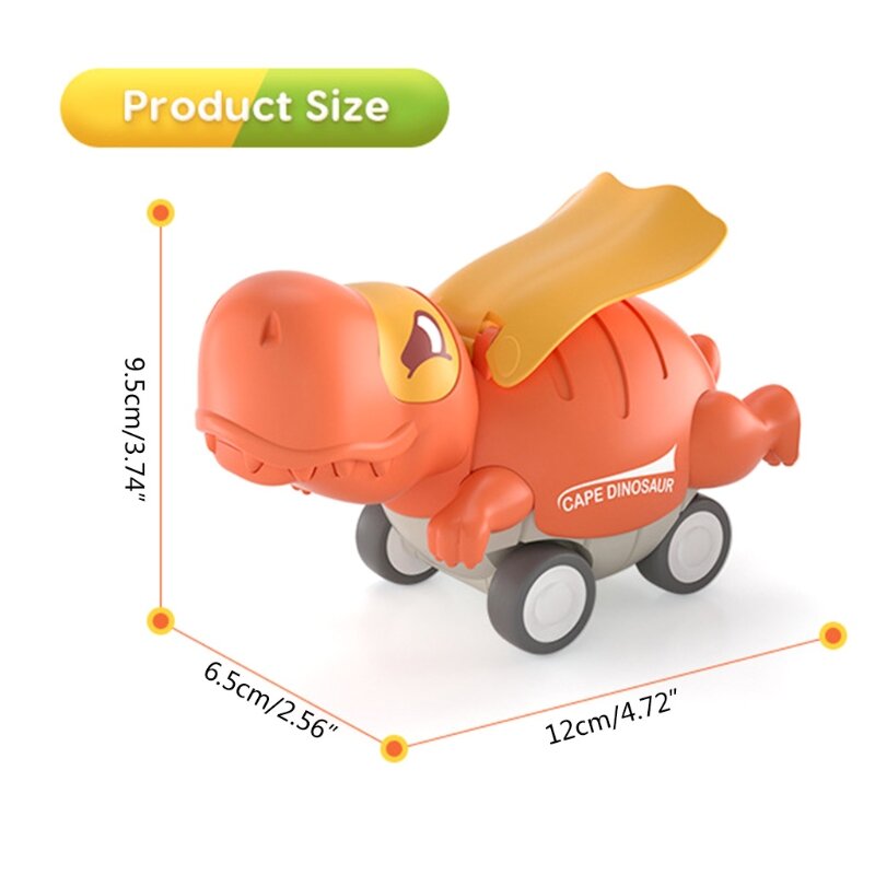 Push and Go Vehicles Pull Back Dinosaur Cars Toys Dinosaur Roadster Party Favors Games Dinoaur Random Color for Kids