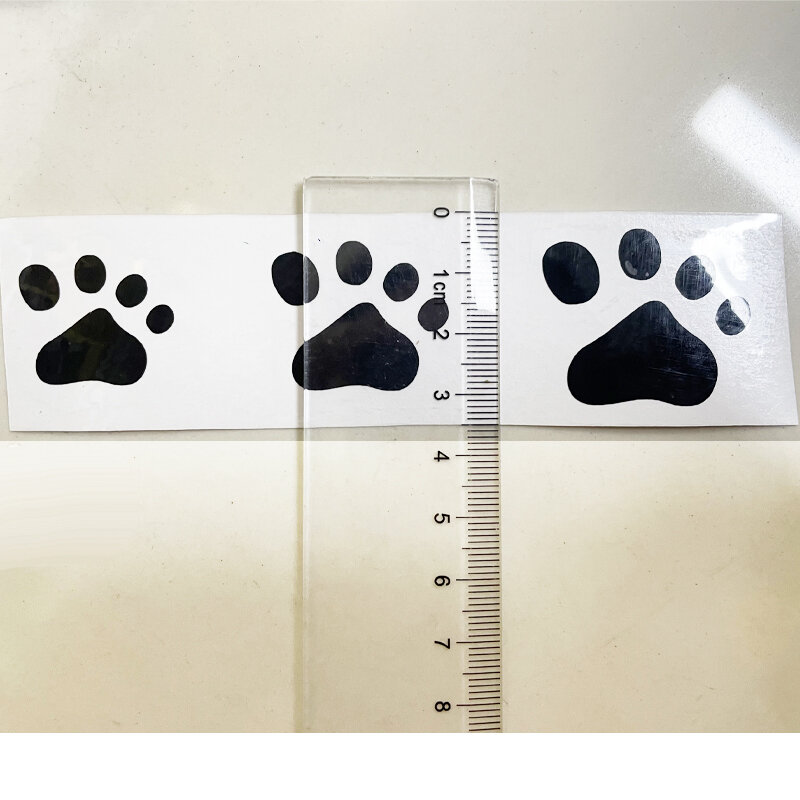 3 قطعة تصميم رائع باو ملصق سيارة مقبض طبقة رقيقة واقية ثلاثية الأبعاد الحيوان الكلب القط الدب أقدام 3m ملصق صغير أبيض أسود e46 e90 e39