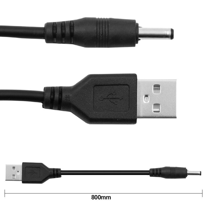 USB إلى DC3.5x1.35mm ثقب دائري صغير المتكلم كابل شحن 5 فولت سلك الطاقة 3.5 كابل شحن