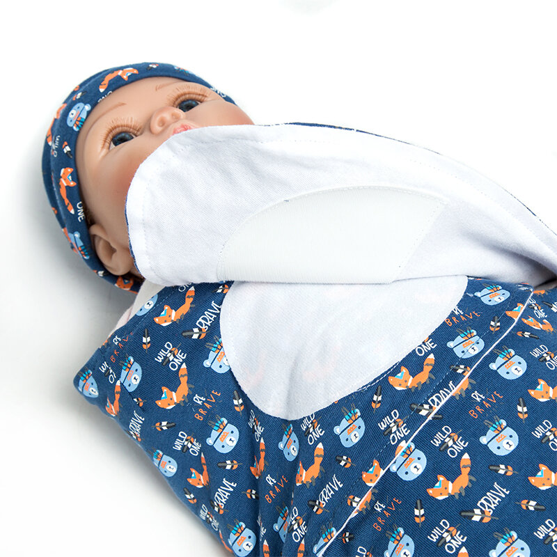 2 قطعة/الحزمة المولود الجديد قماط التفاف ل 0-3 شهر الرضع طفل كيس النوم
