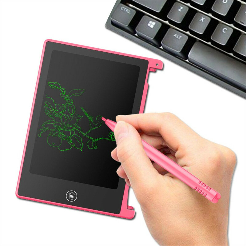 سبورة مغناطيسية صغيرة 4.5 بوصة سبورة إلكترونية للأطفال دفتر للكتابة بشاشة LCD الرسم البياني الانقلب الرسم اللوحي
