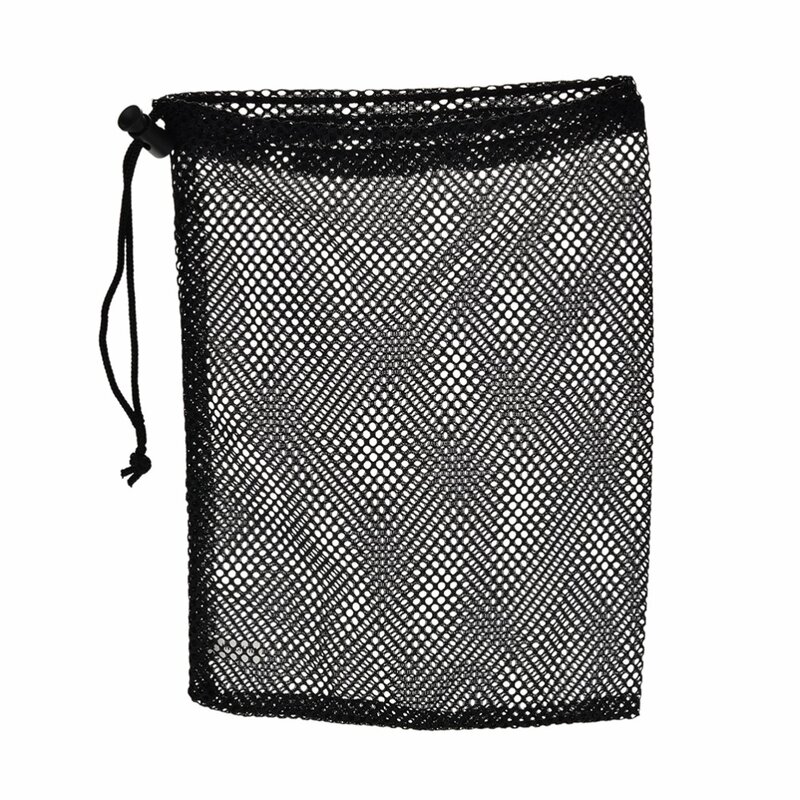 1 قطعة كرة جولف النايلون الأسود حقيبة الحقيبة جولف تنس طاولة التدريب المعونة 48 كرات تحمل حامل سلسلة إغلاق 30x19cm