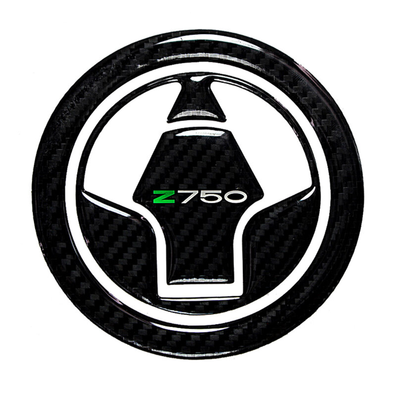 ل Kawasaki Z750 2007-2015 دراجة نارية خزان الوقود غطاء تغليف ثلاثية الأبعاد ألياف الكربون ملصقا حماية Z750R