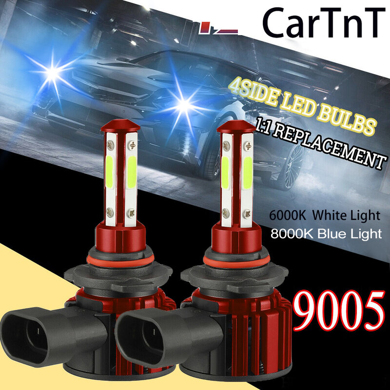 CarTnT 2 قطعة 20000LM سيارة المصابيح الأمامية LED H7 H8 H9 H11 HB3 9005 HB4 9006 12 فولت LED لمبة 6000 كيلو 8000 كيلو LED لمبات السيارات الضباب مصباح أضواء
