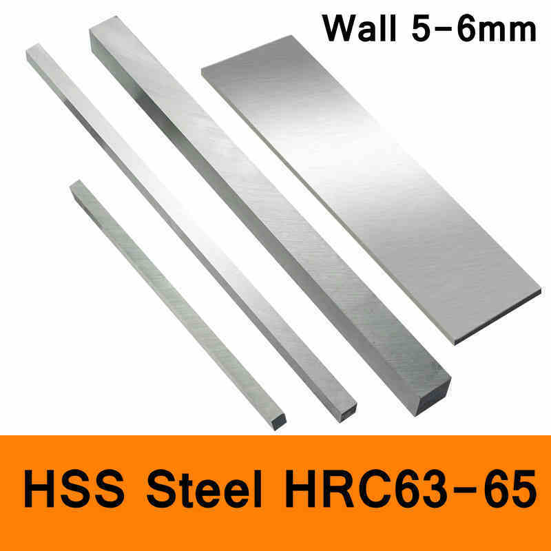 HSS-لوح فولاذي HRC63 إلى HRC65 ، أداة تحول عالية القوة ، لوح فولاذي HSS ، DIY ، جدار 5 مللي متر 6 مللي متر